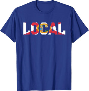Local Florida Flag Lover Graphic T-Shirt - T-Shirt | Royal