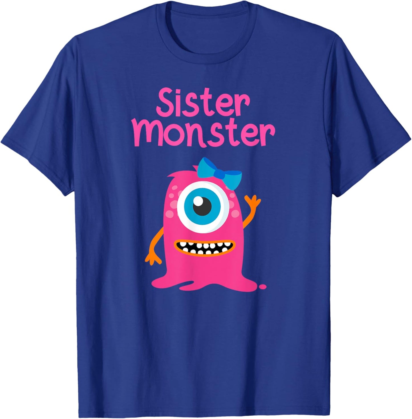 Monster T Shirt for Girls and Sisters T-Shirt - T-Shirt | Royal