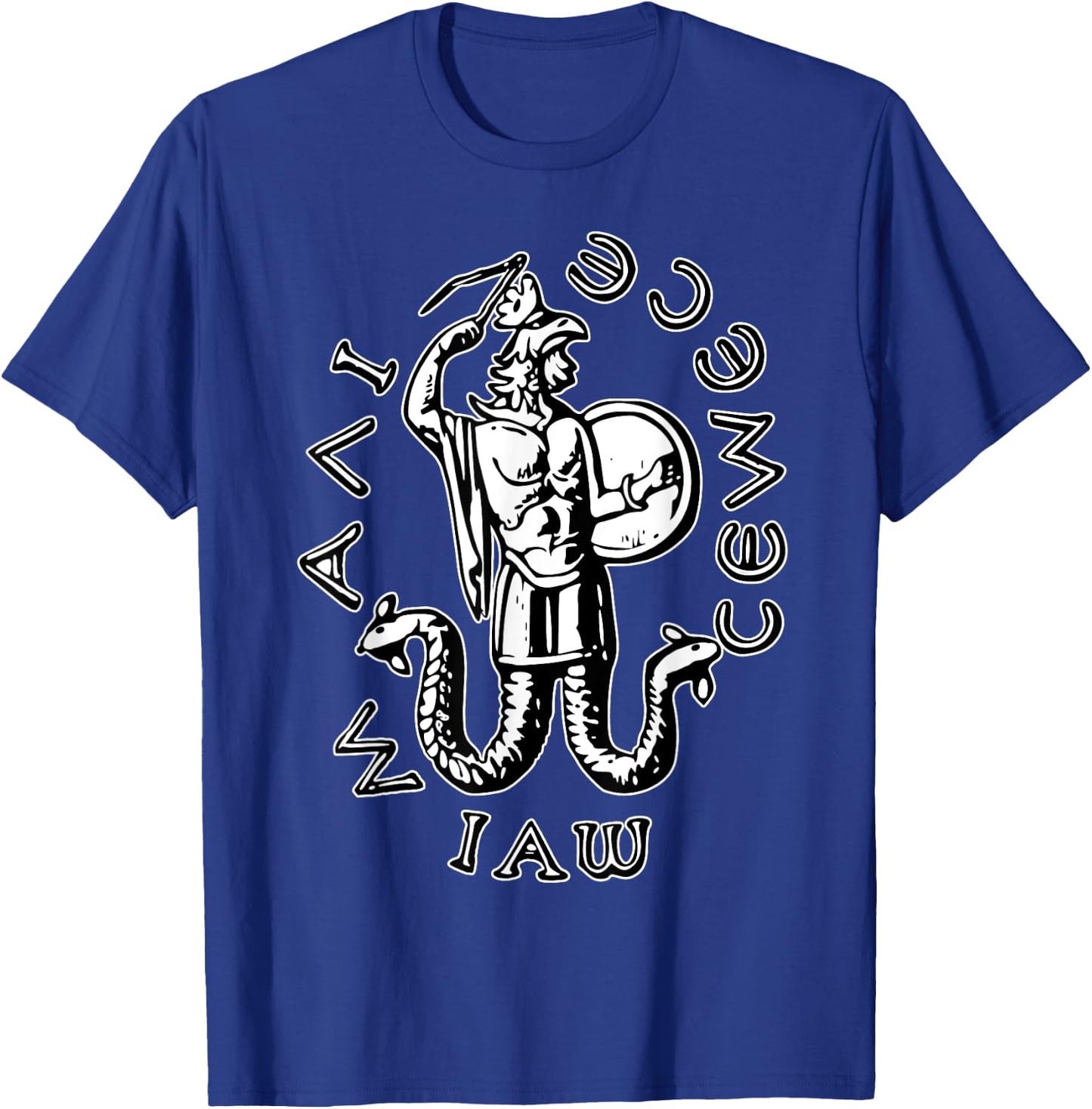 Abraxas God IAO, God GAIO Black T-Shirt - T-Shirt | Royal