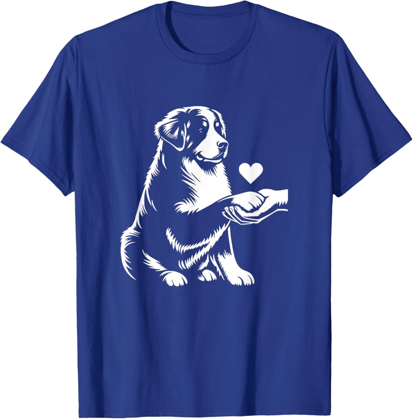 Berner Sennenhund-Liebes-Herz-Grafikdesign T-Shirt - T-Shirt | Royal