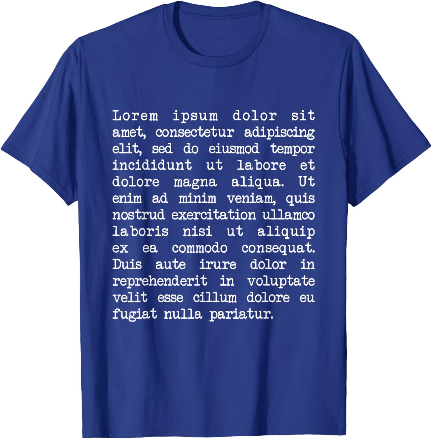 Lorem Ipsum T-Shirt - T-Shirt | Royal