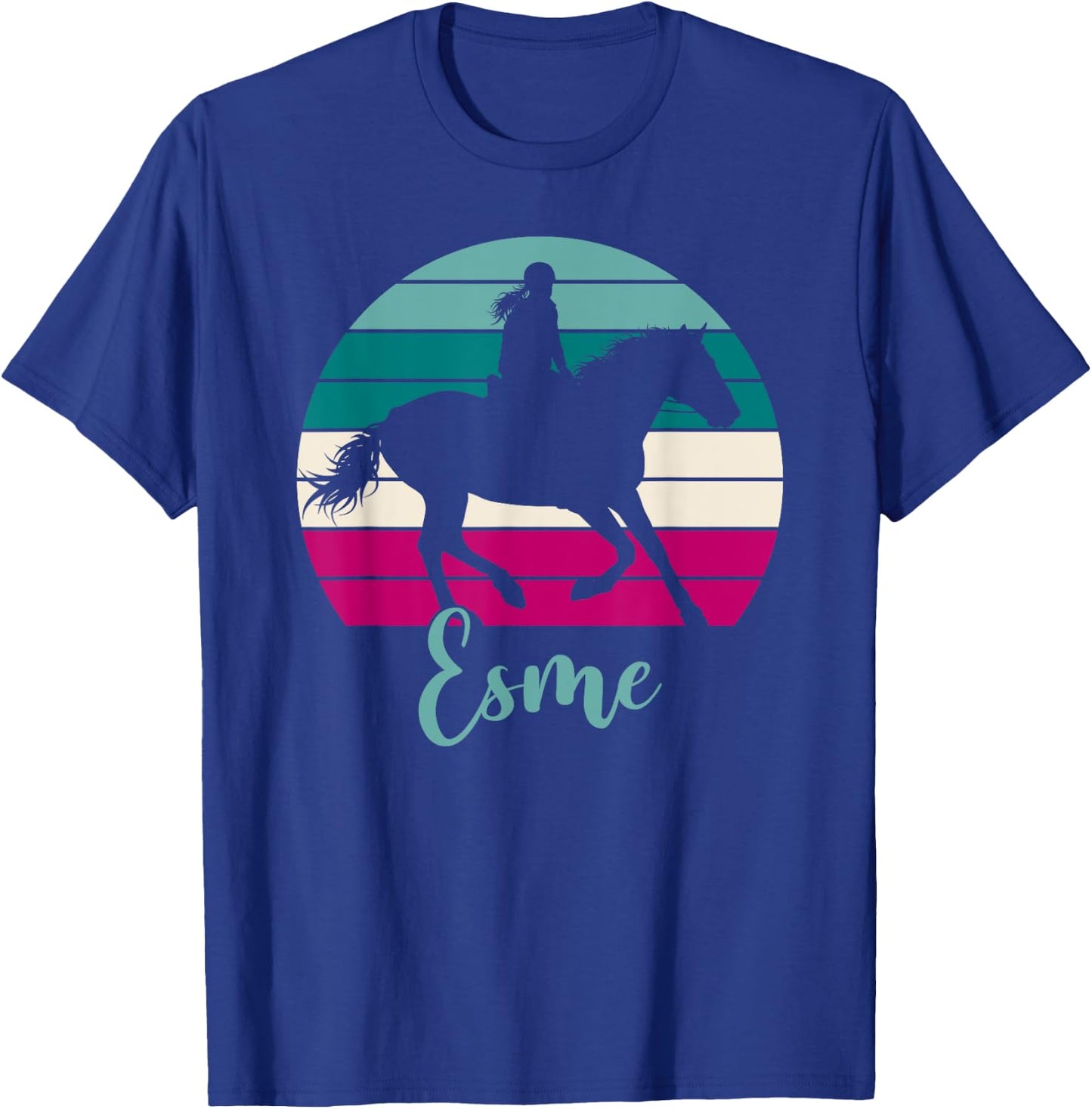 Esme Name Gift - Equestrian Shirt Esme Horse Girl T-Shirt - T-Shirt | Royal