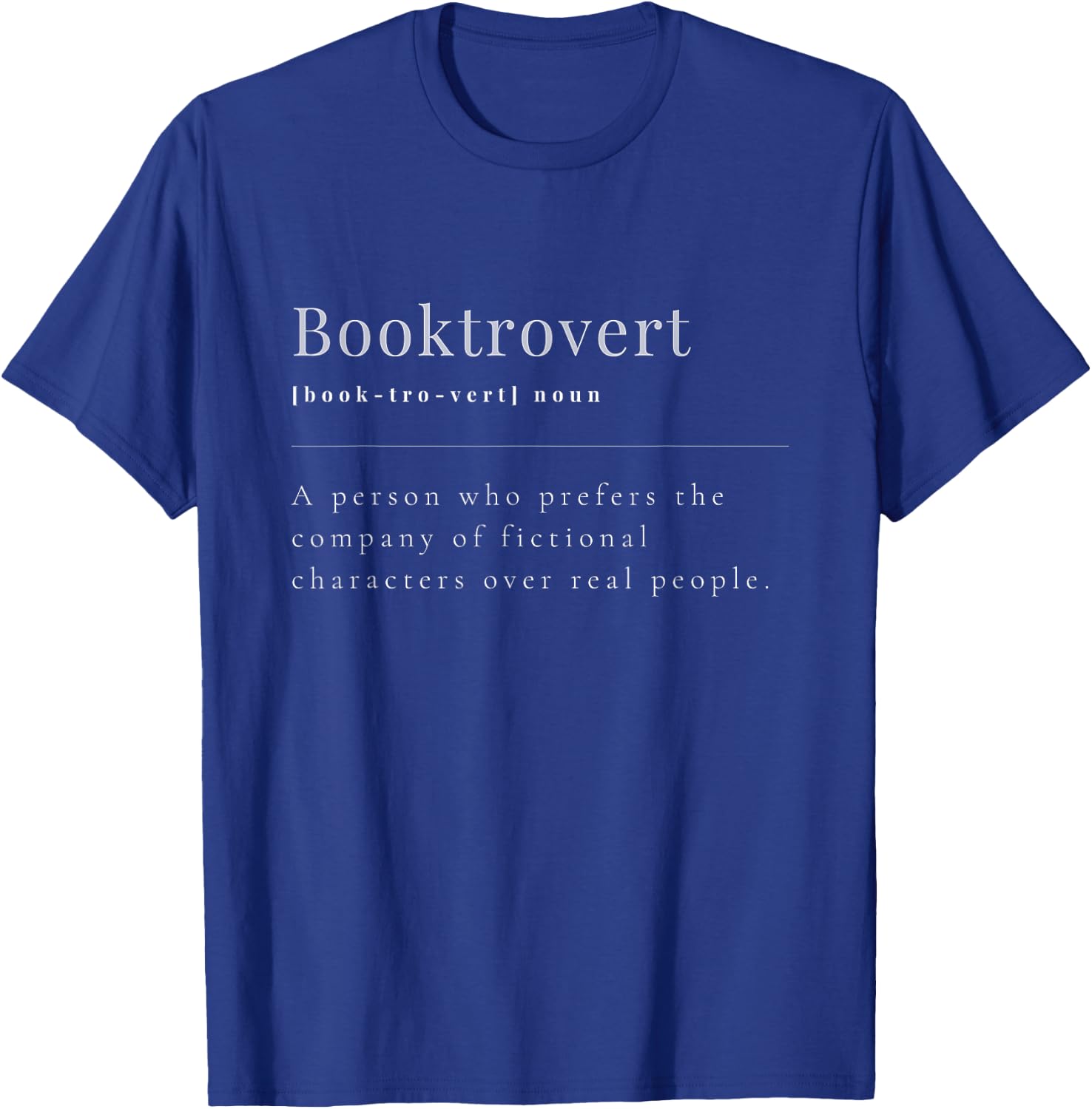 Booktrovert Definition Bibliothekar Buchliebhaber T-Shirt - T-Shirt | Royal
