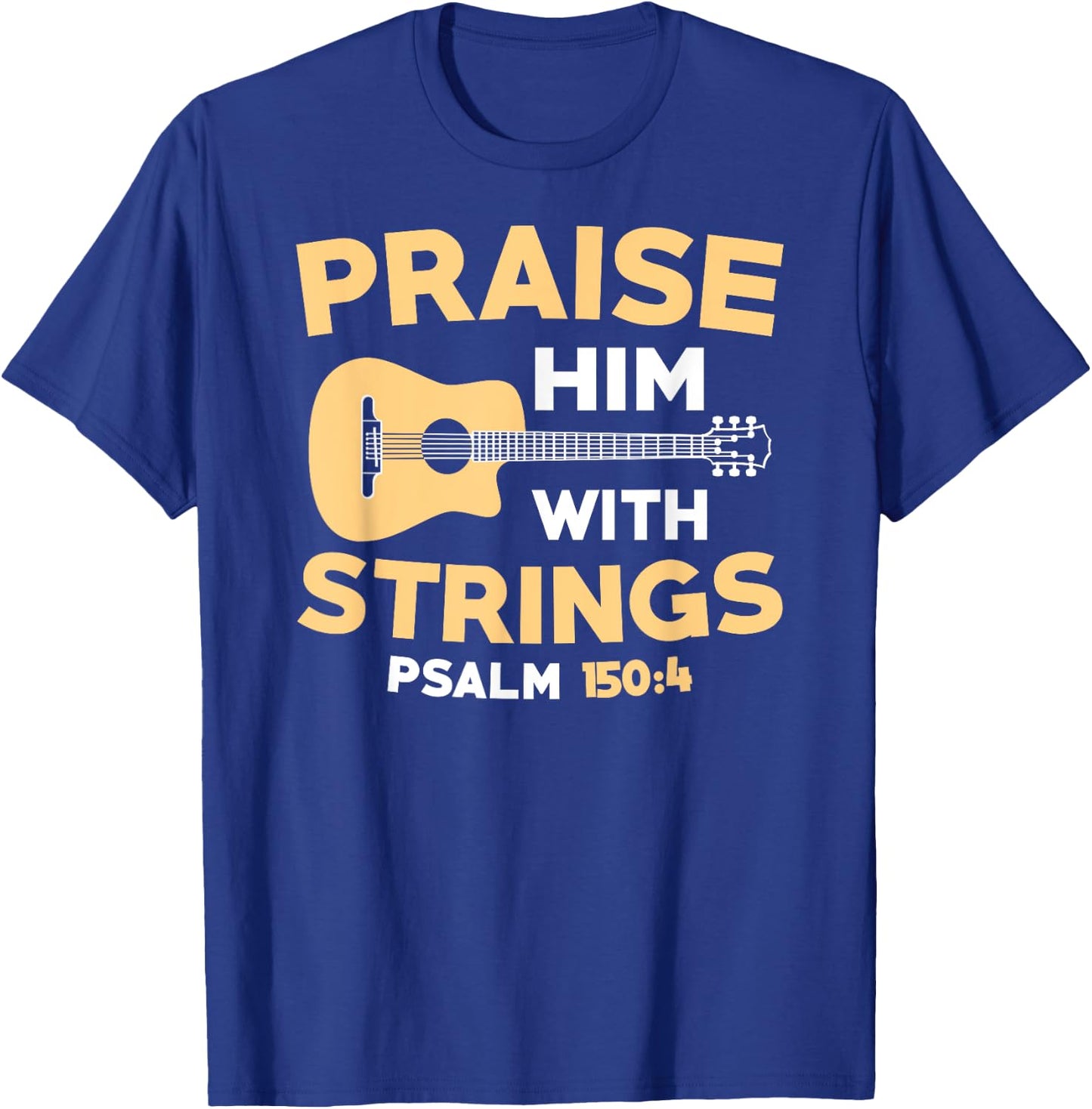 Christian Music Church Guitar Bass Jesus Rock Gift T-Shirt - T-Shirt | Royal