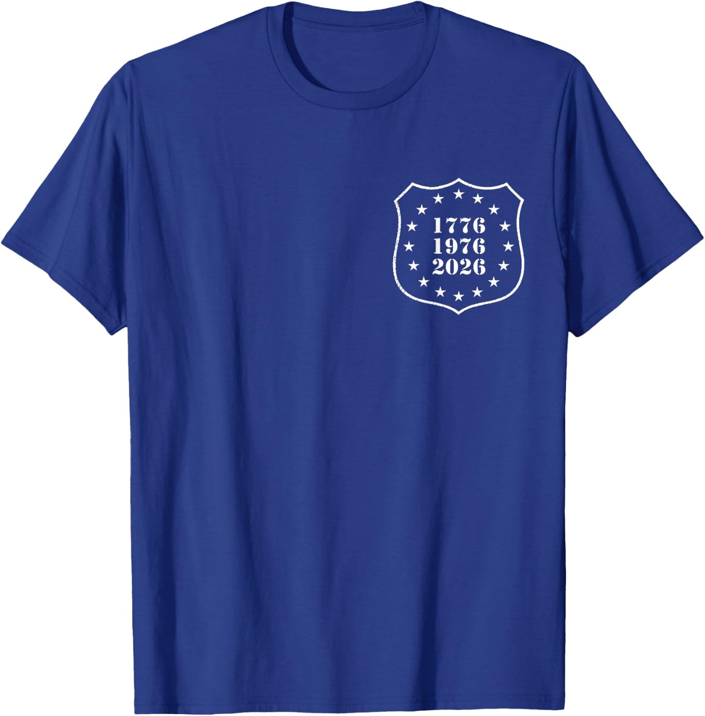 America Turns 250 I Turn 50 1976 50th Birthday (2 Side) T-Shirt - T-Shirt | Royal