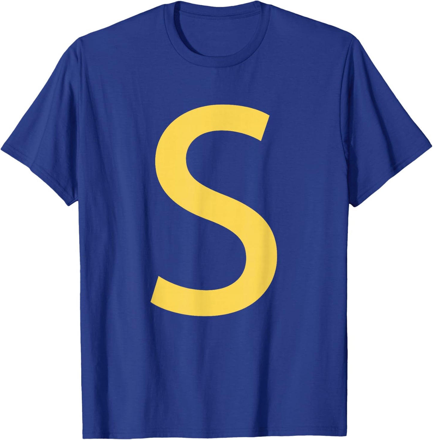 Letter S Chipmunk Color Matching Costume T-Shirt - T-Shirt | Royal
