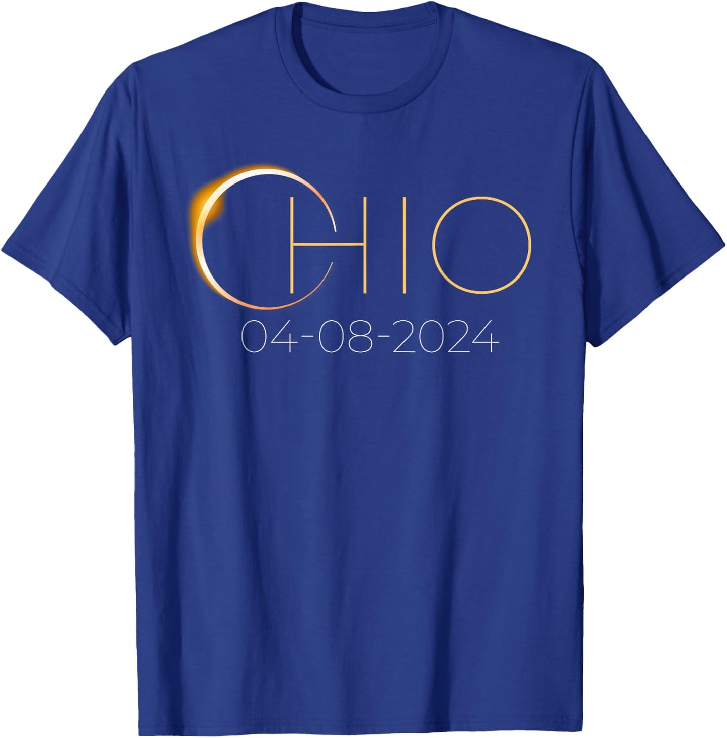Solar Eclipse 2024 Shirt State Ohio Total Solar Eclipse T-Shirt - T-Shirt | Royal