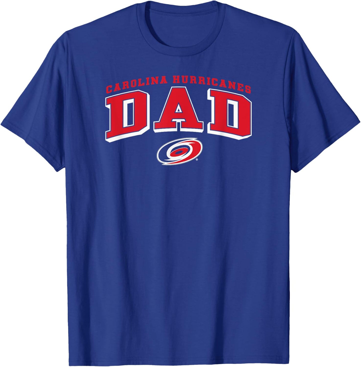 Carolina Hurricanes Dad Arch Black NHL Officially Licensed T-Shirt - T-Shirt | Royal