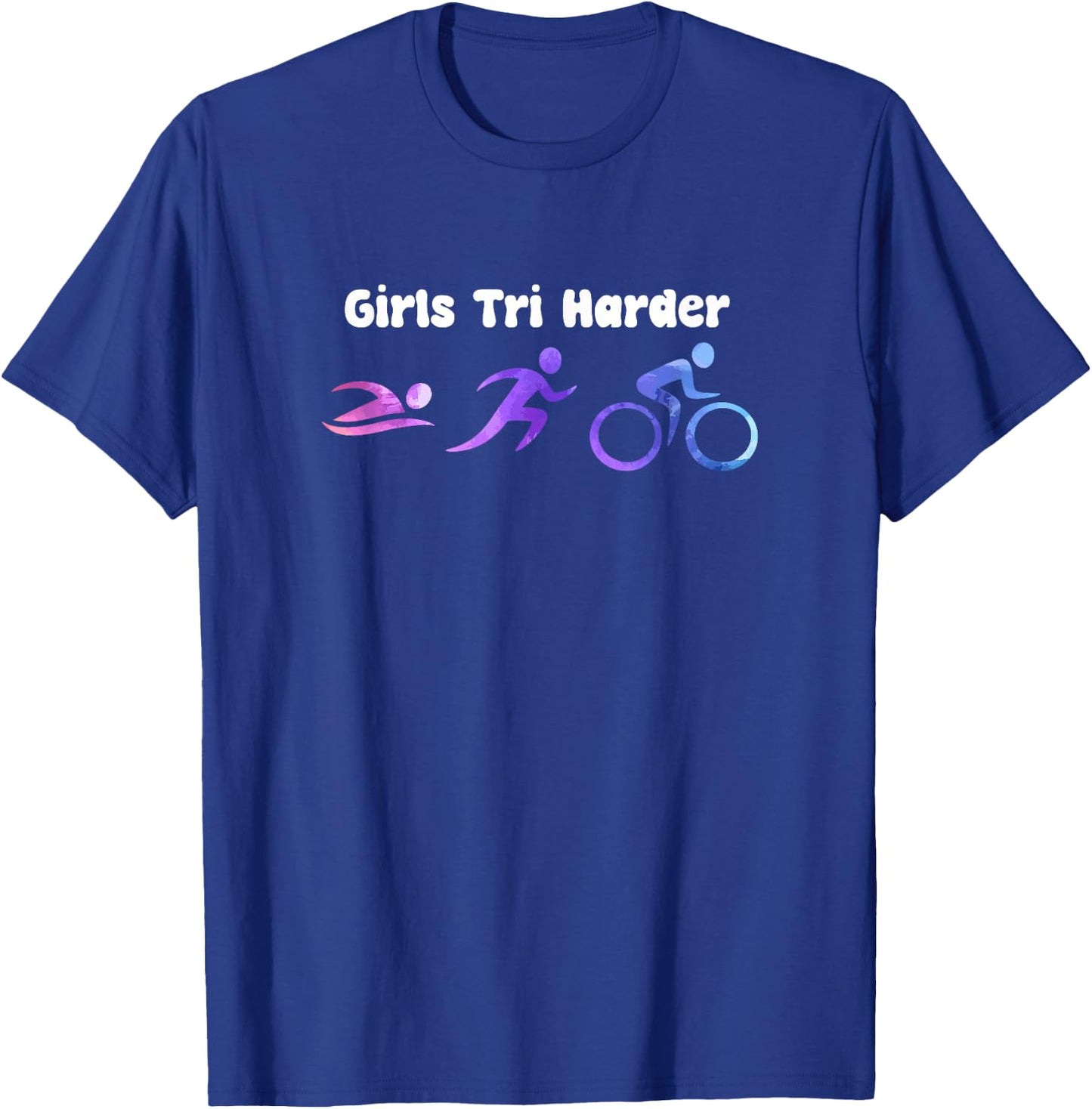 Triathlon Women's Triathlete Swimming Running Cycling T-Shirt - T-Shirt | Royal