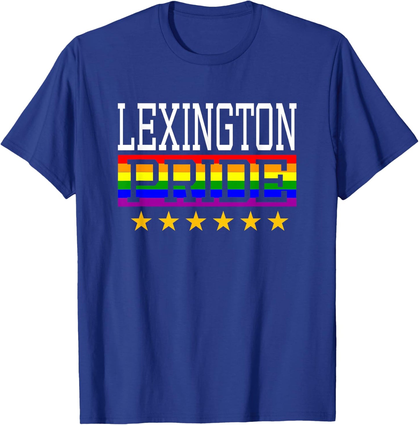 Lexington Pride Kentucky Gay Lesbian Queer LGBT Rainbow Flag T-Shirt - T-Shirt | Royal