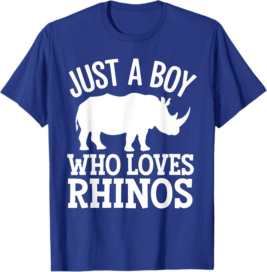 Cool Rhino Art For Boys Kids Rhinoceros Chubby Unicorn Rhino T-Shirt - T-Shirt | Royal