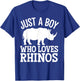 Cool Rhino Art For Boys Kids Rhinoceros Chubby Unicorn Rhino T-Shirt - T-Shirt | Royal