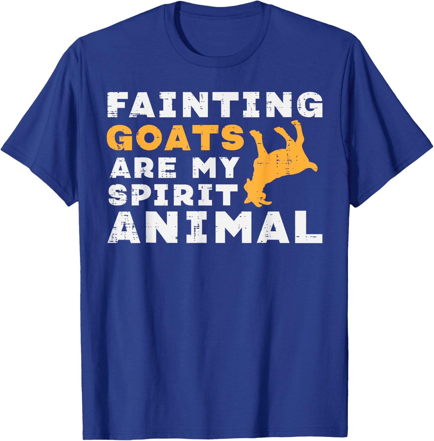 Fainting Goats My Spirit Animal Funny Farmer Men Women Kids T-Shirt - T-Shirt | Royal