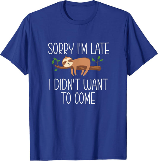 Sloth Lover Graphic Men Girls Boys Sloth T-Shirt - T-Shirt | Royal