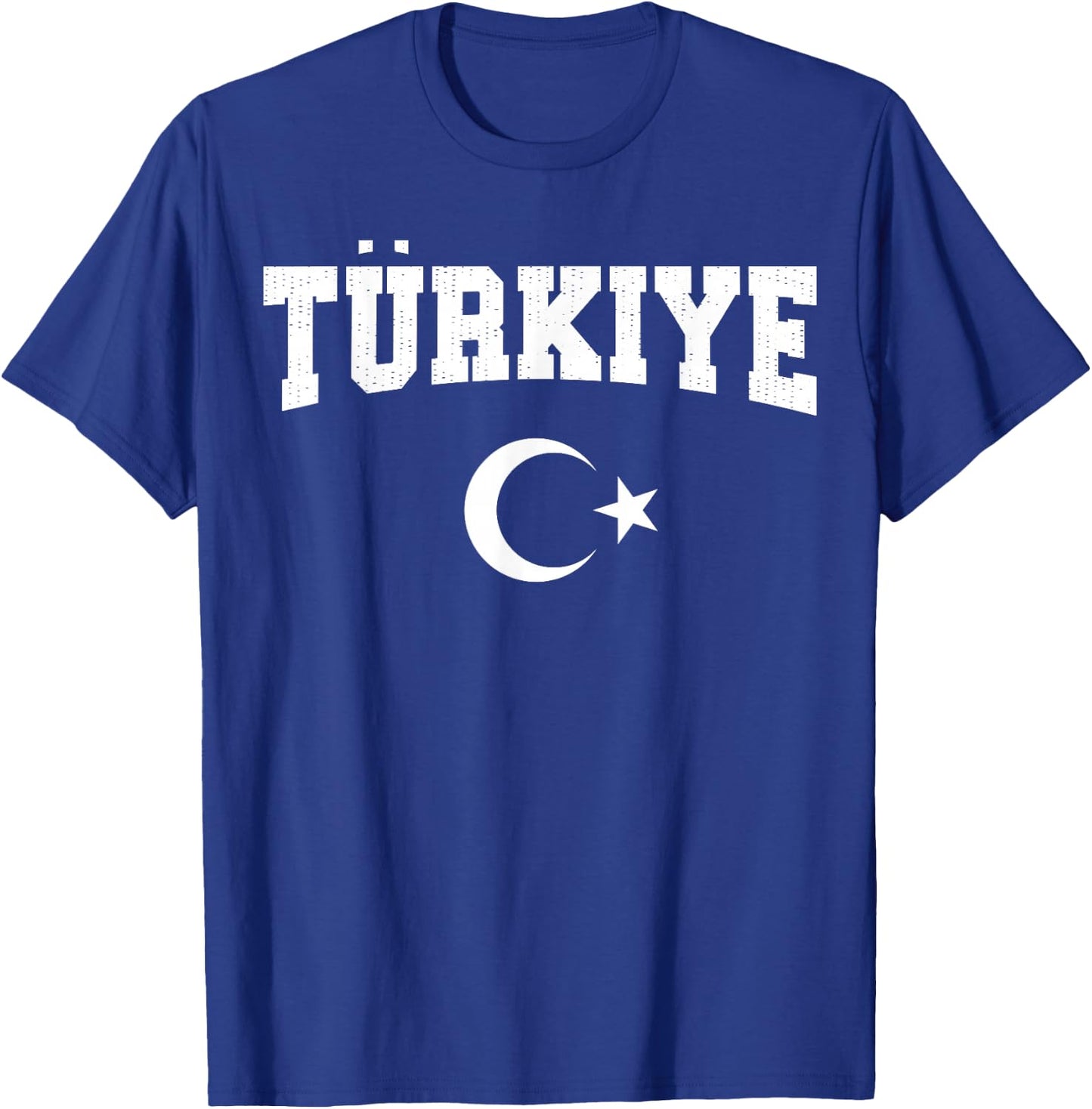 Turkiye National Flag Turkish Men Women Kids Vintage Red T-Shirt - T-Shirt | Royal