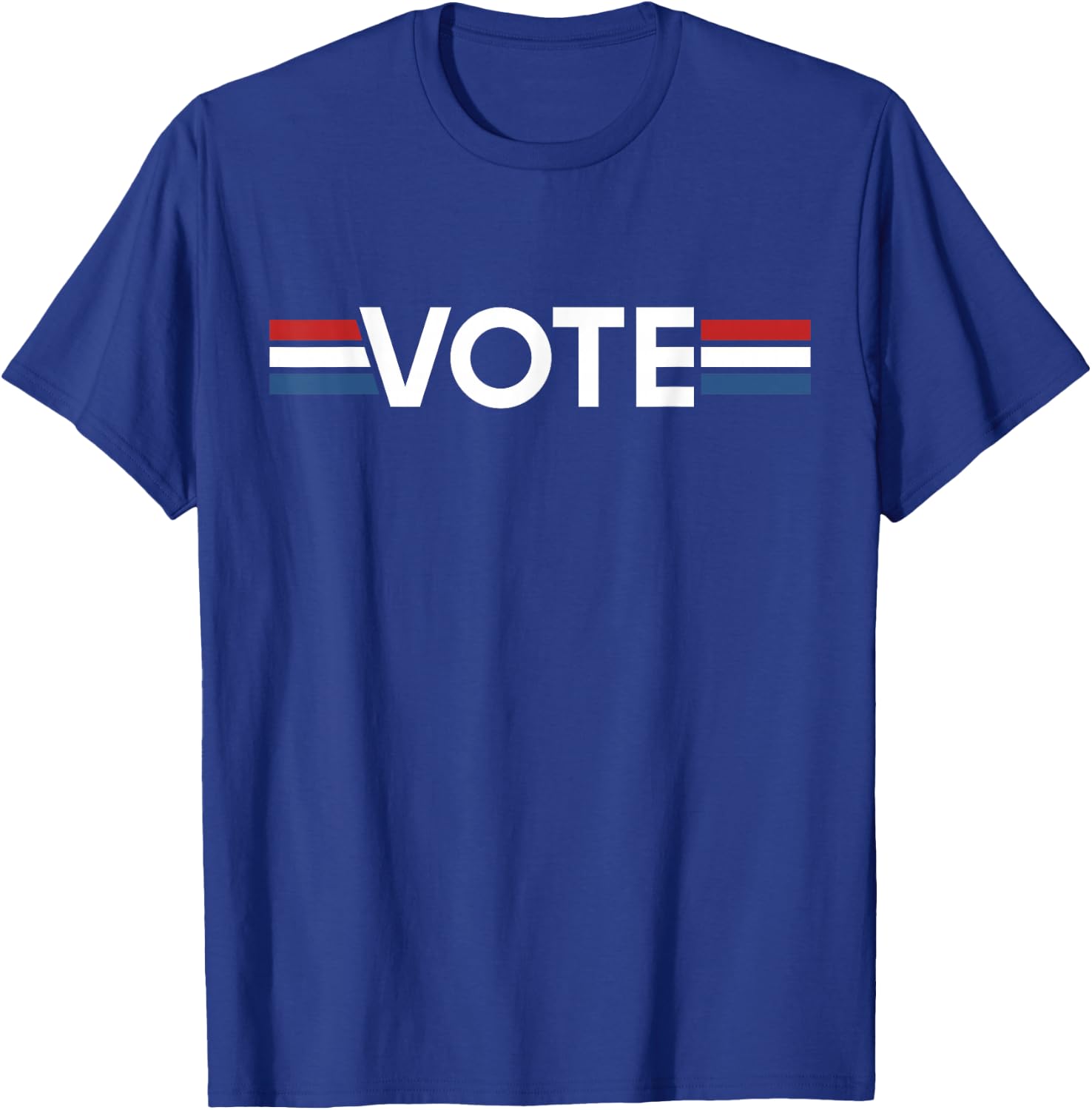 Vote Women Men Trendy Red White Blue 2024 Election T-Shirt - T-Shirt | Royal