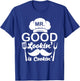 Mr Good Looking Is Cooking Funny BBQ Grilling Chef Dad T-Shirt - T-Shirt | Royal