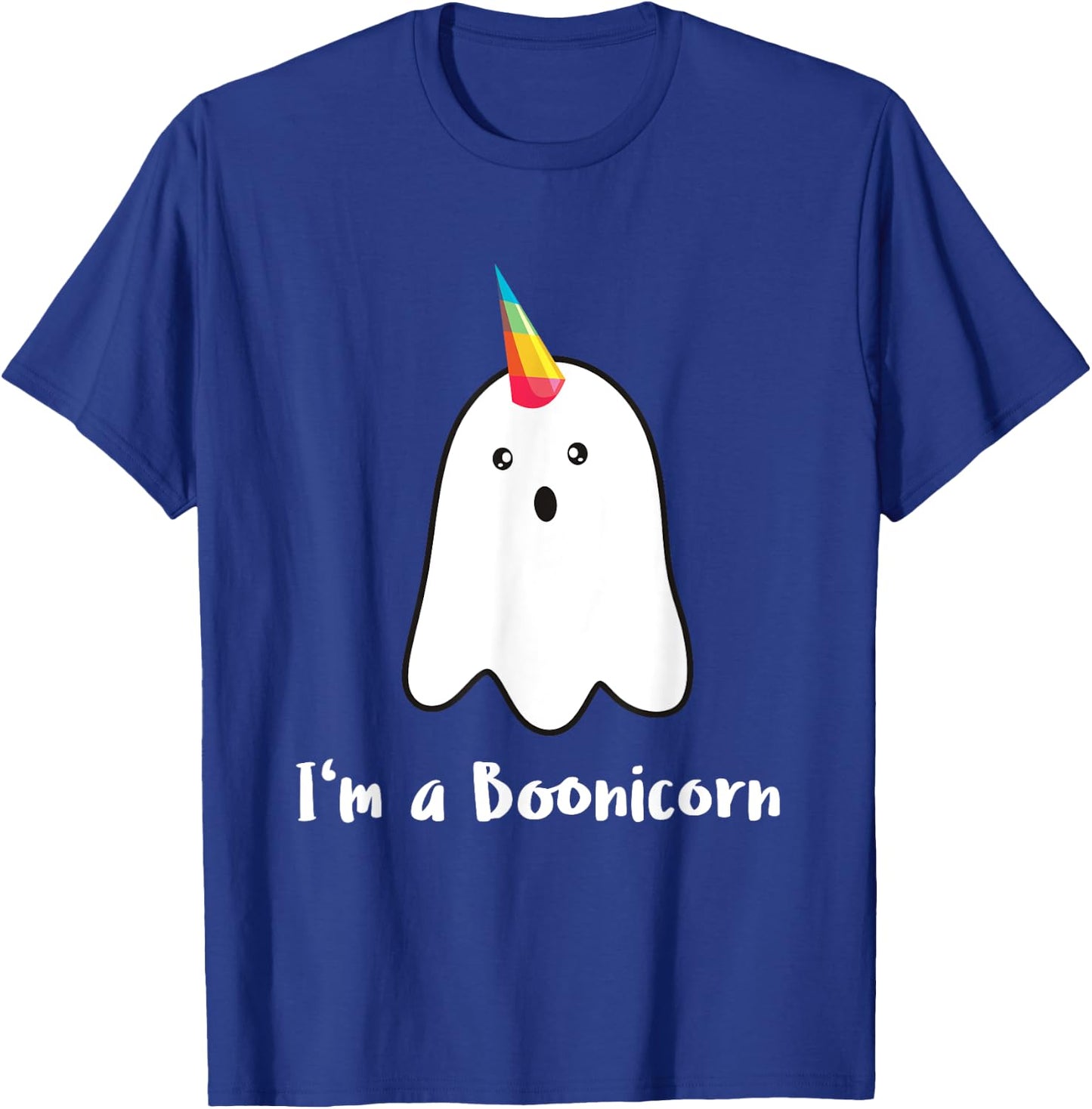BOOnicorn Boo Ghost Unicorn Halloween Funny Unicorn T-Shirt - T-Shirt | Royal