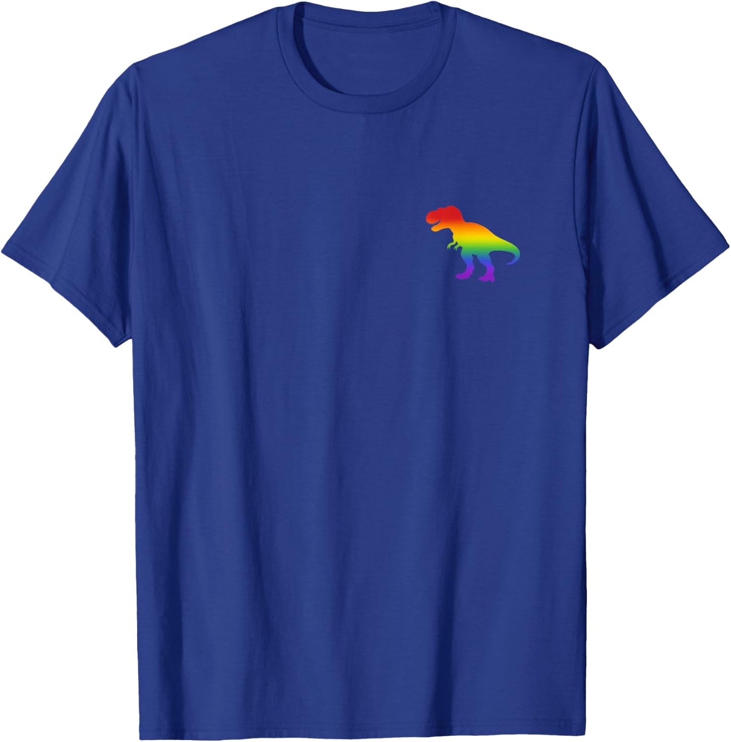 T-Rex Rainbow Subtle Pride Dinosaur Month Flag LGBT Gay T-Shirt - T-Shirt | Royal