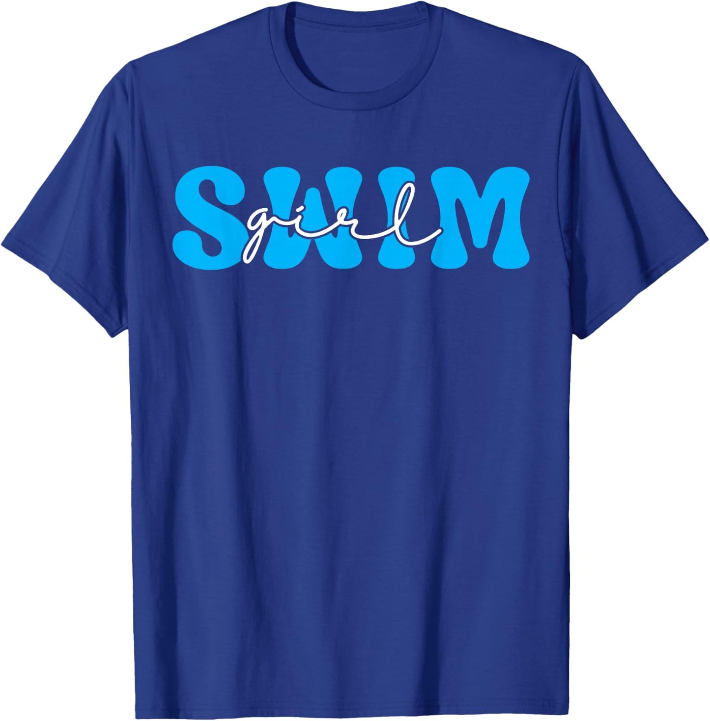 Swim Girl Swimmer Girl Women Ladies Swimmer Swimming T-Shirt - T-Shirt | Royal