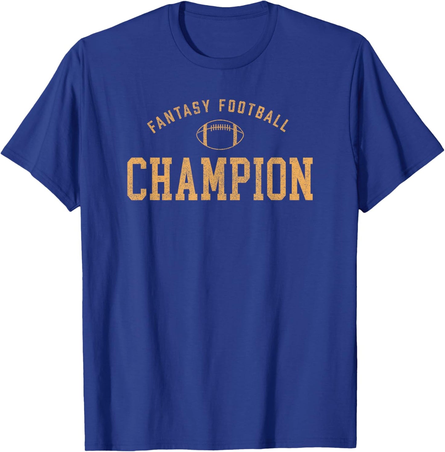 Funny Fantasy Football Champion Draft Day Season Champ T-Shirt - T-Shirt | Royal