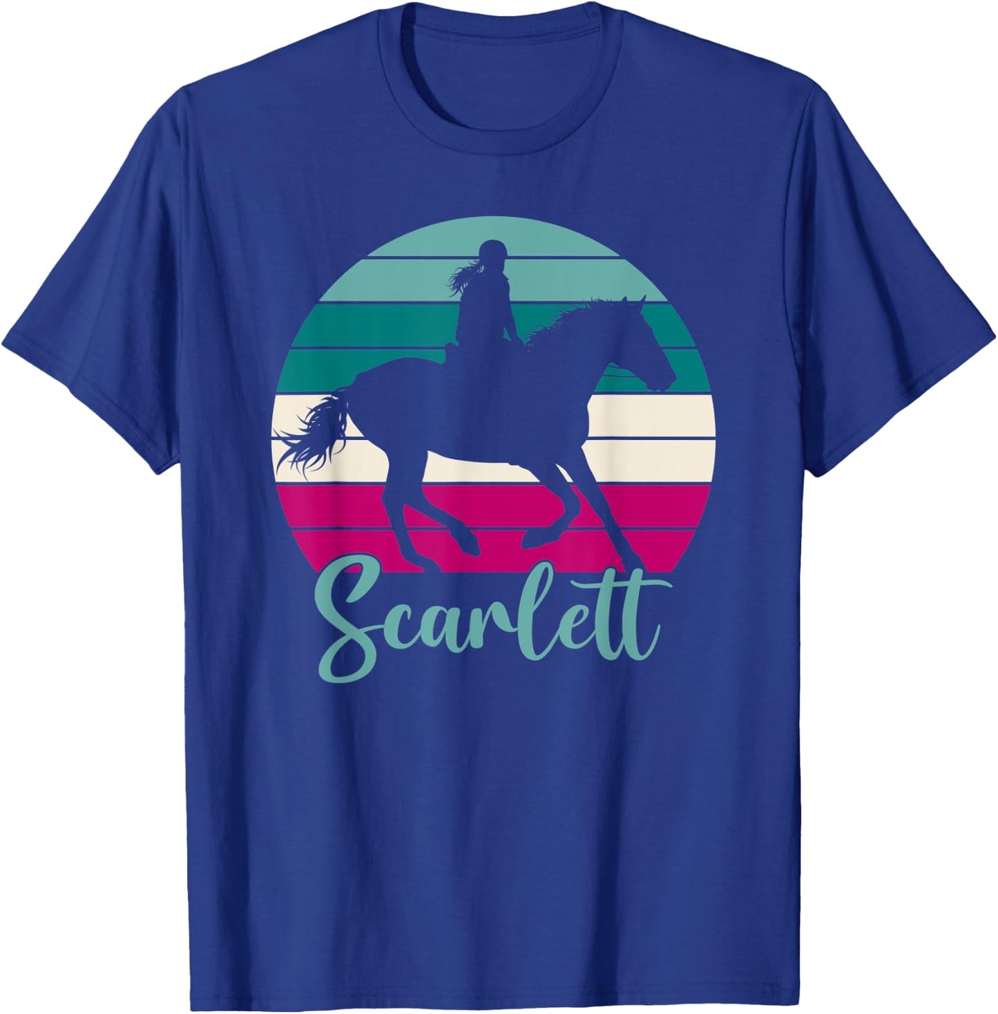 Scarlett Name Gift - Equestrian Shirt Scarlett Horse Girl T-Shirt - T-Shirt | Royal