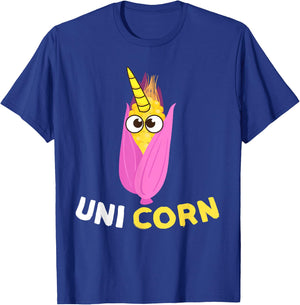 Uni Corn Shirt | Funny Magical Corn Lovers Gift T-Shirt - T-Shirt | Royal