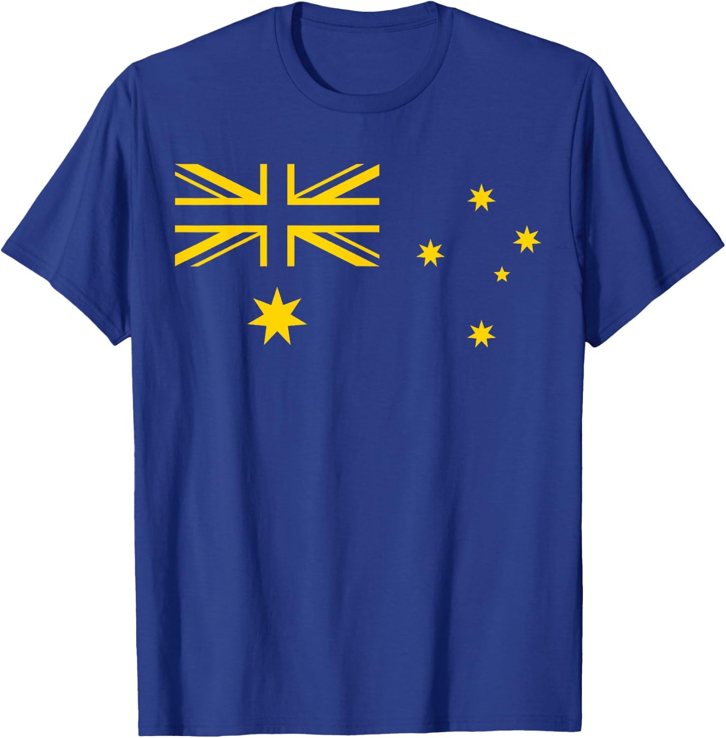 Australia Flag Green and Yellow Sports Athletic Jersey T-Shirt - T-Shirt | Royal
