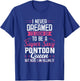 Vintage Pontoon Captain Shirt Women Funny Gift Boat Owner T-Shirt - T-Shirt | Royal