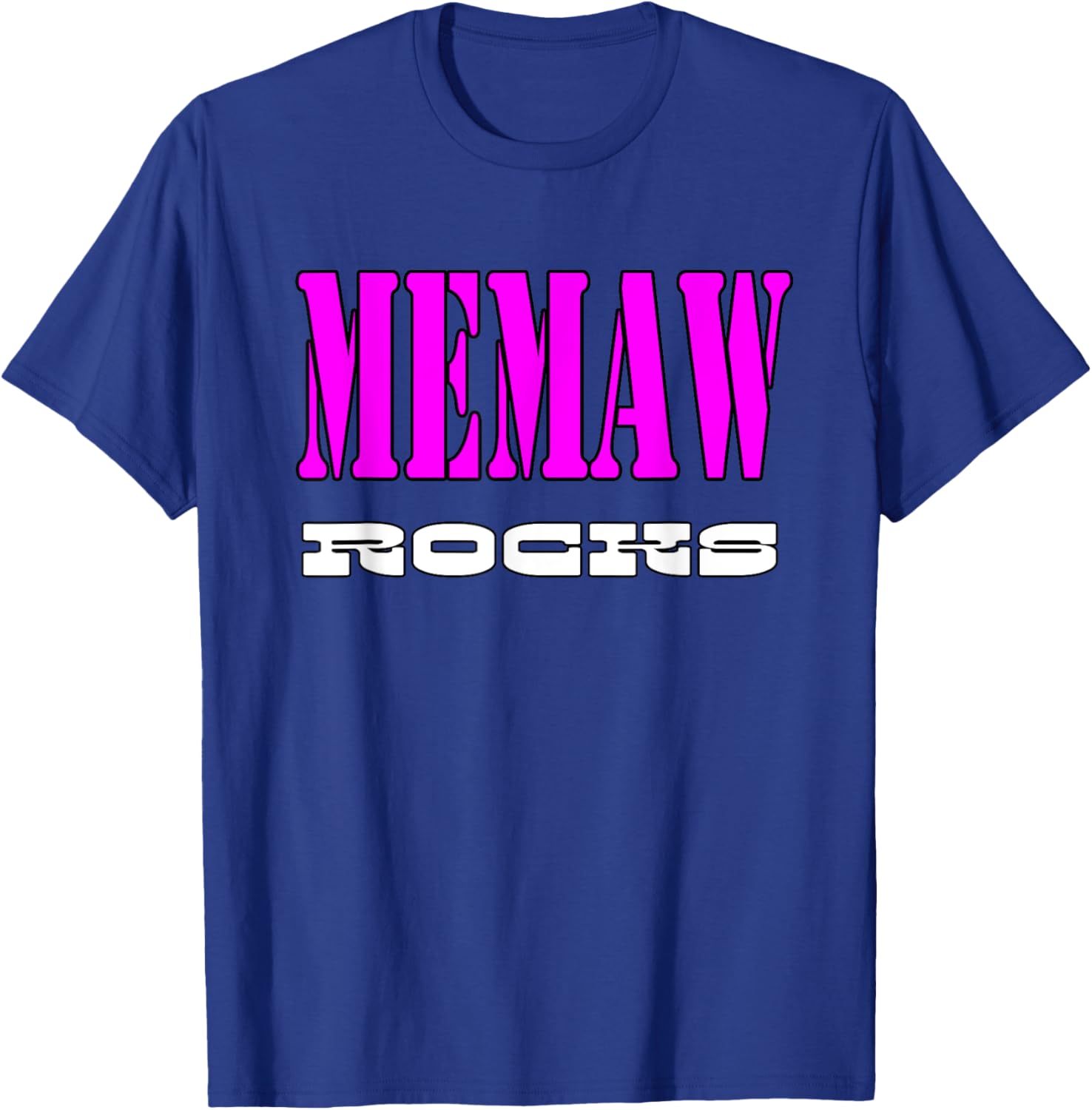 Memaw Rocks T-Shirt - T-Shirt | Royal