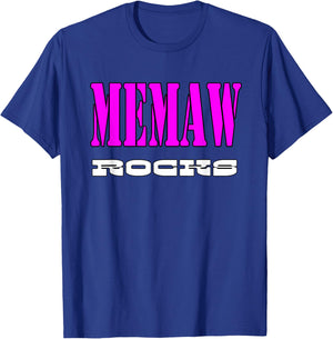 Memaw Rocks T-Shirt - T-Shirt | Royal