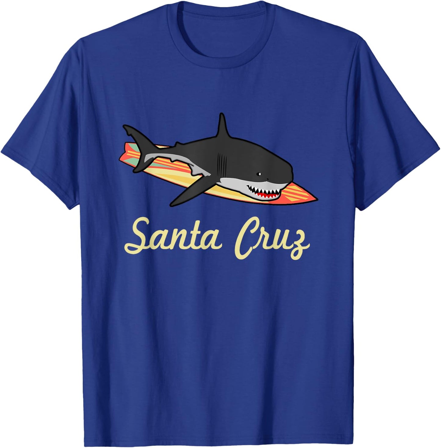 Santa Cruz Beach Souvenir Graphic Surf California Gifts T-Shirt - T-Shirt | Royal