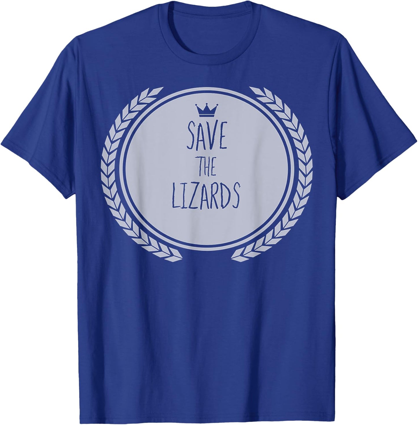 Save The LIZARDS Animal LIZARD T-Shirt - T-Shirt | Royal