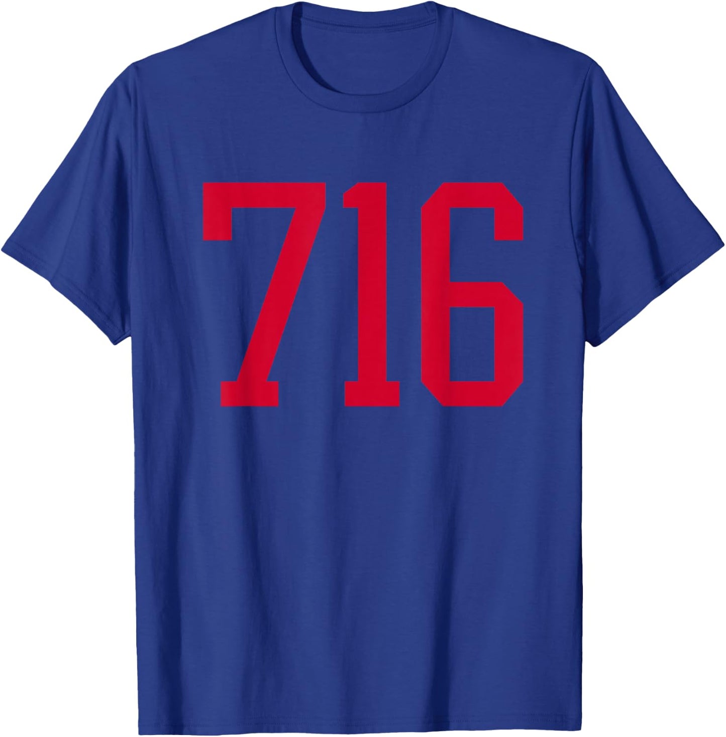 Buffalo New York 716 Area Code T-Shirt - T-Shirt | Royal