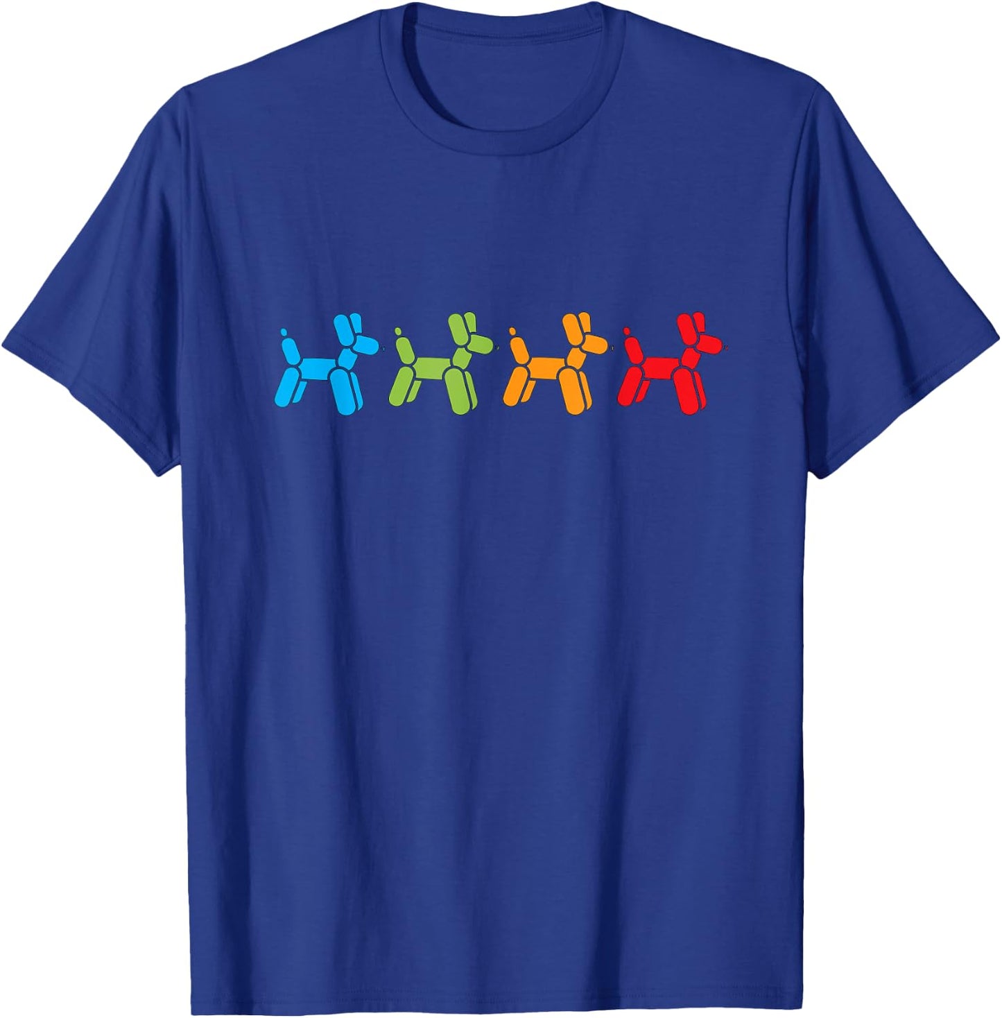 Multi Colored Balloon Animal Design for Balloon Artist T-Shirt - T-Shirt | Royal