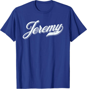 Man Boys Funny Gift Humour Name For Jeremy , Black, S T-Shirt - T-Shirt | Royal