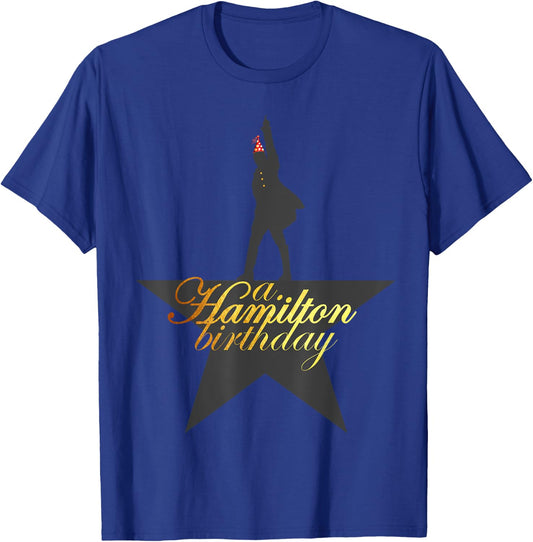 A. Hamilton Birthday, A. HAM Musical Humor, A. HAM B-Day T-Shirt - T-Shirt | Royal