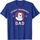 Saint Bernard Dad Dog Father Men Women Kids T-Shirt - T-Shirt | Royal