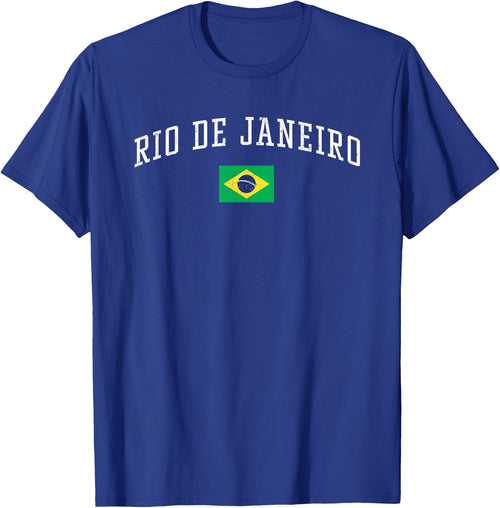 Vintage Rio de Janeiro Brasil Country Flag Souvenir Vacation