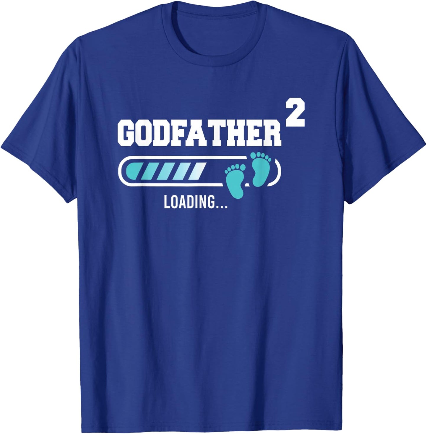 Godfather 2 Second Time Godfather Funny Godfather Of Two T-Shirt - T-Shirt | Royal