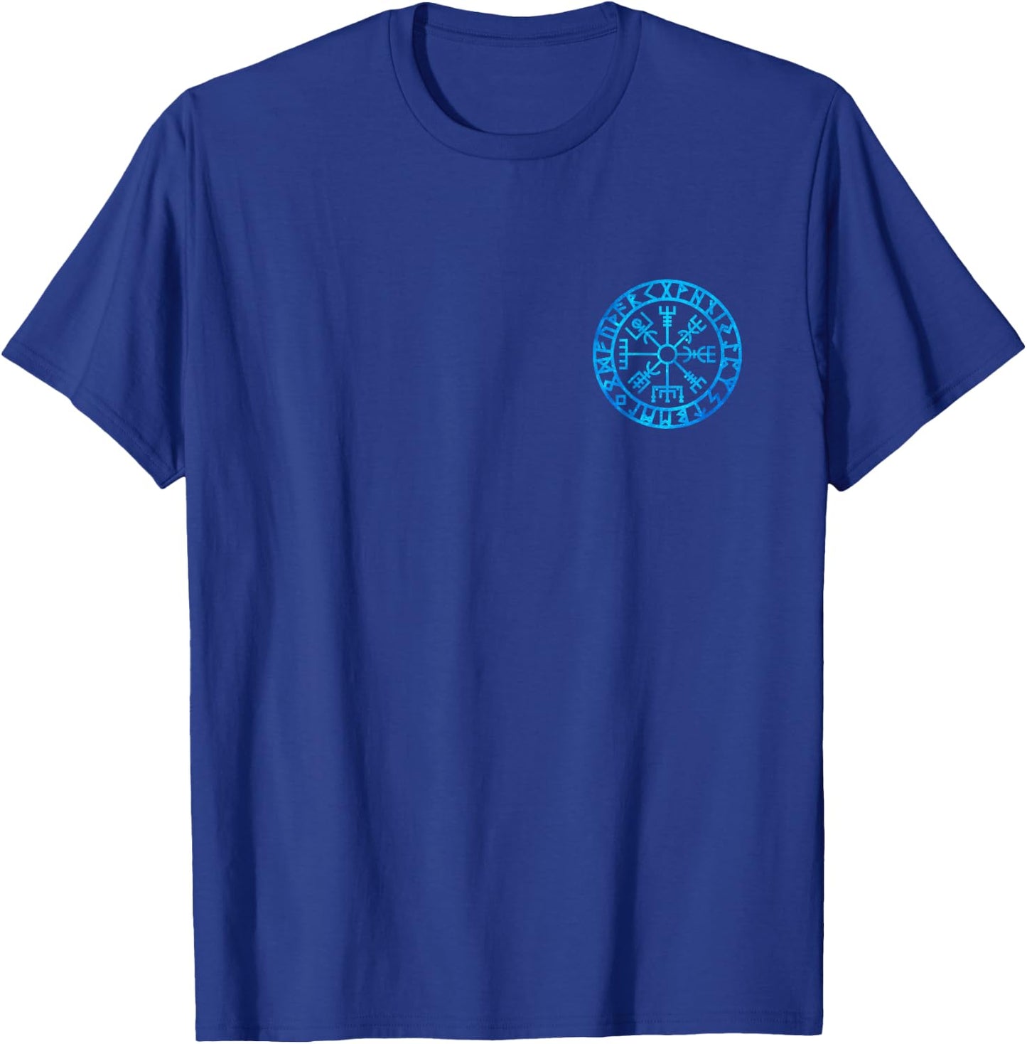 Vegvisir Viking Compass Rune Protection Symbol Celtic Nordic T-Shirt - T-Shirt | Royal