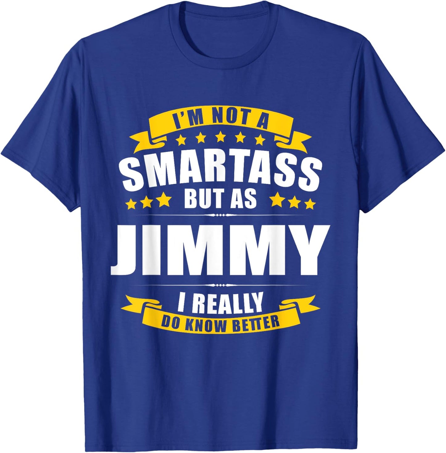 Name Jimmy First Name Gifts - Funny Personalized Gift T-Shirt - T-Shirt | Royal