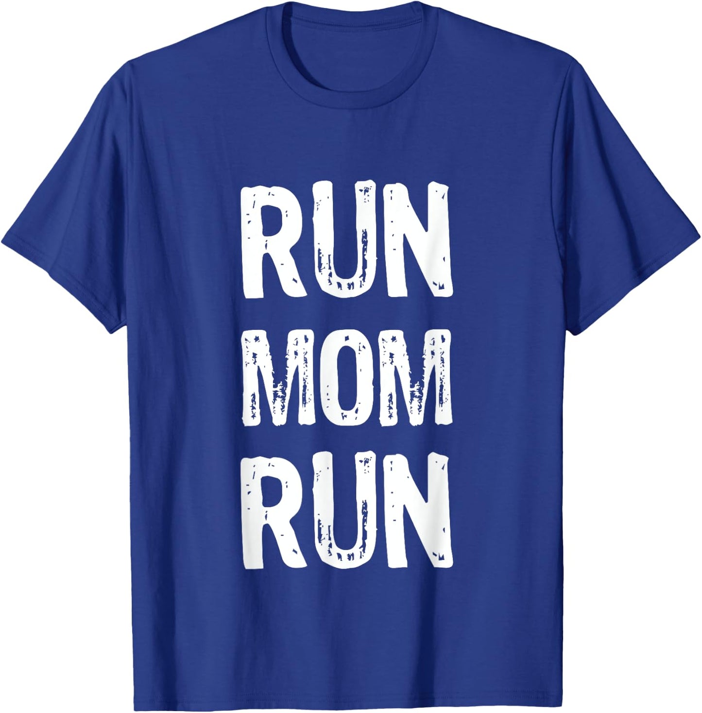 Run Mom Run Marathon Spectator T Shirt T-Shirt - T-Shirt | Royal