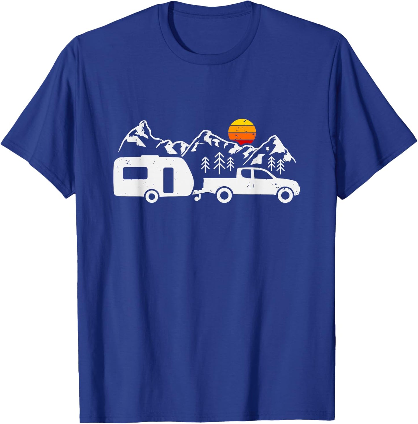Campervan Camper Caravan , Black, S T-Shirt - T-Shirt | Royal