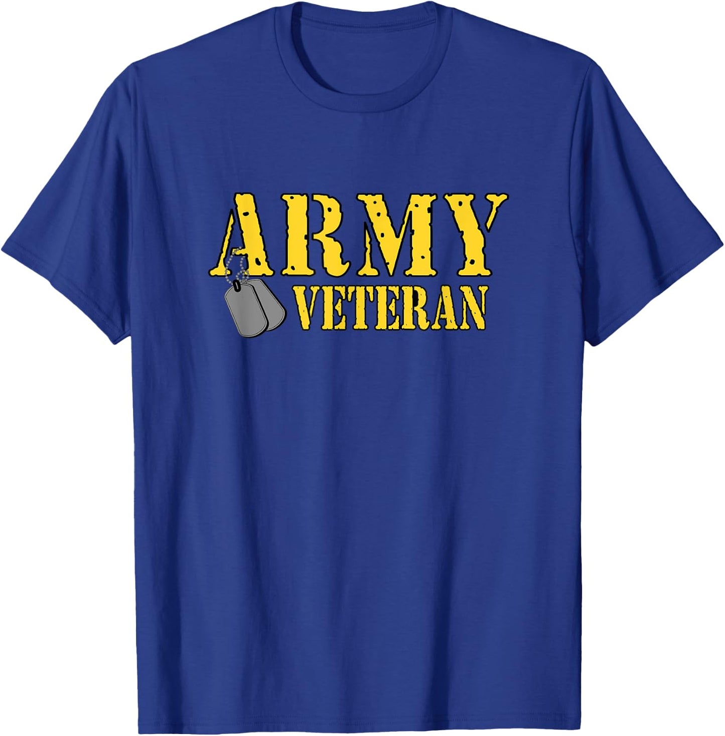Proud Army Veteran Shirt Military Pride T Shirt T-Shirt - T-Shirt | Royal