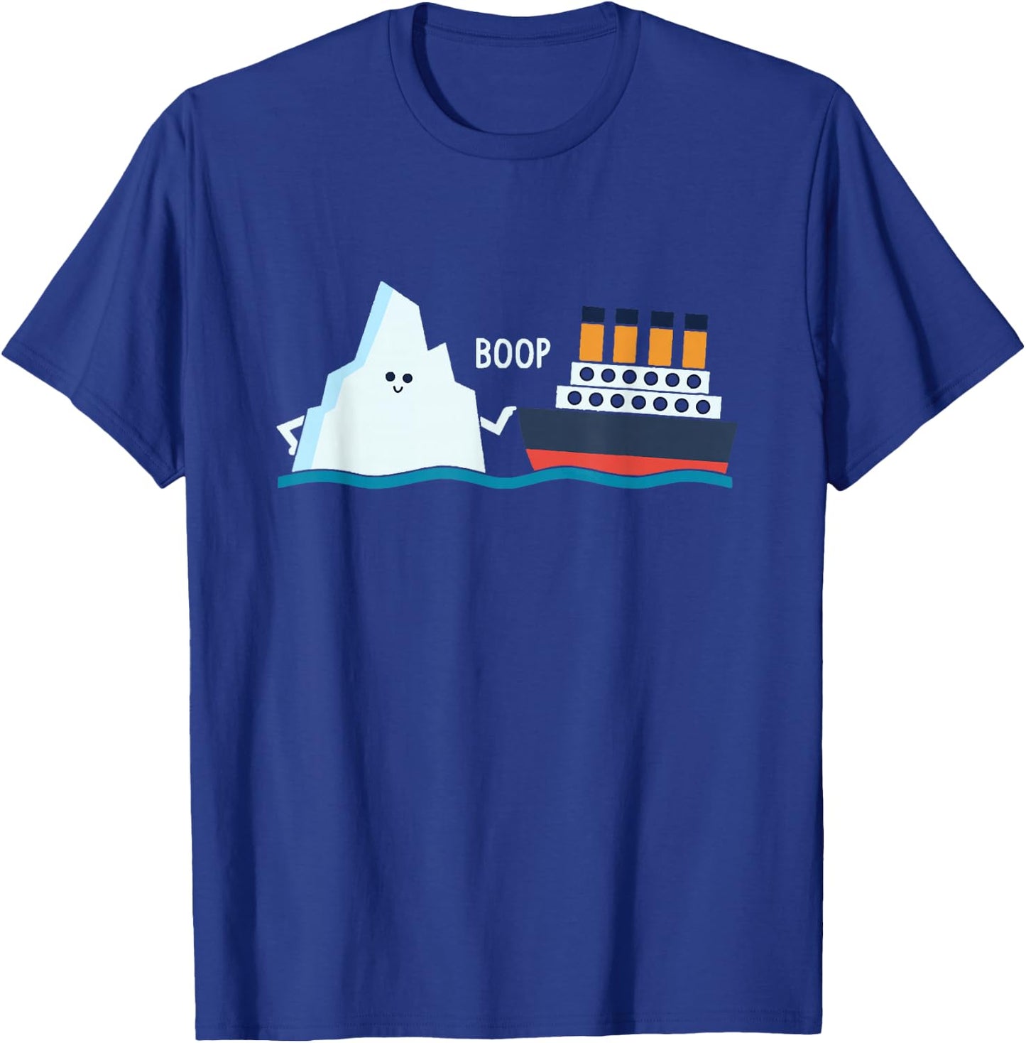 Titanic Funny Titanic and Iceberg Boop Parody for Boys and Girls T-Shirt - T-Shirt | Royal