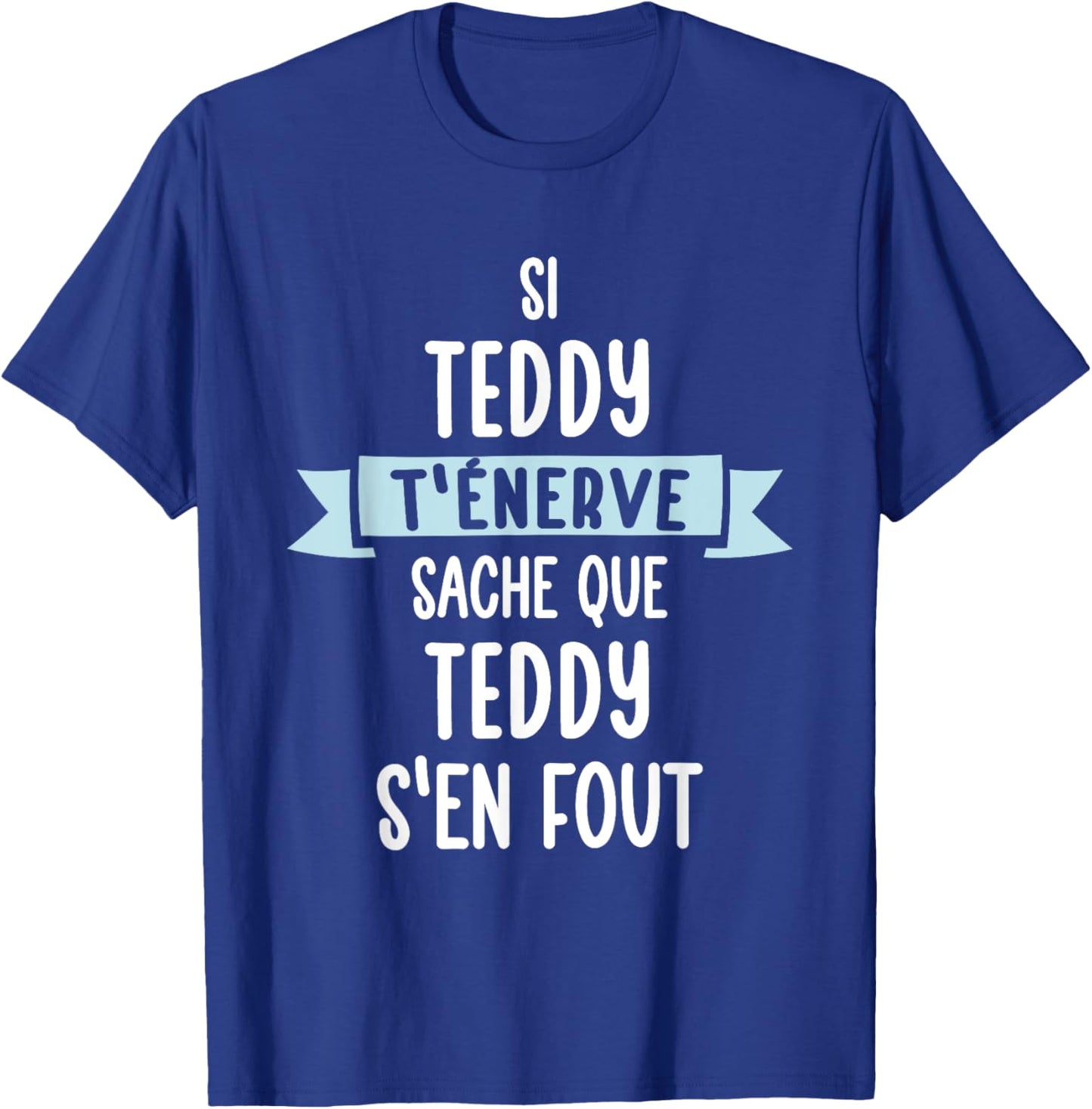 Gift Man Humour Name Personalized Teddy , Black, S T-Shirt - T-Shirt | Royal