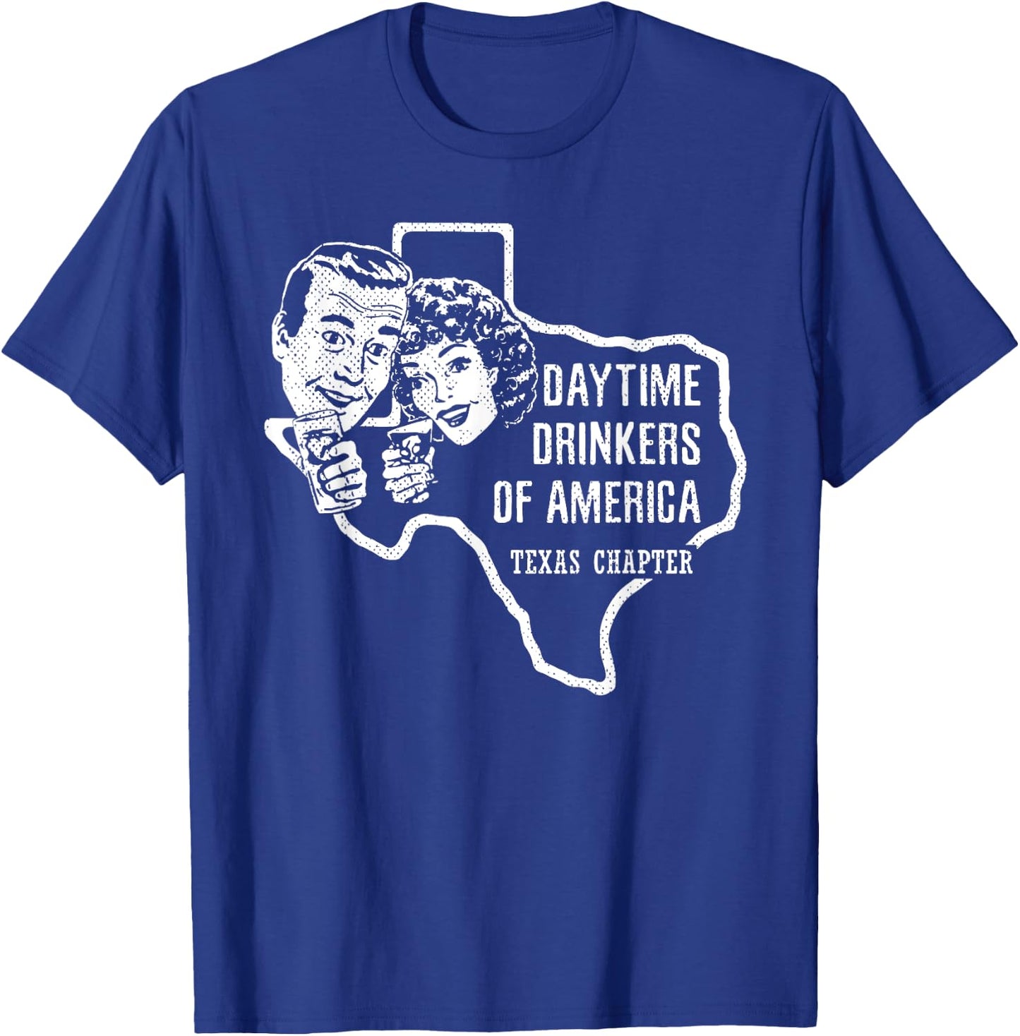 Texas Day Drinkers Shirt Alcohol Beer Wine Drinking Humor T-Shirt - T-Shirt | Royal