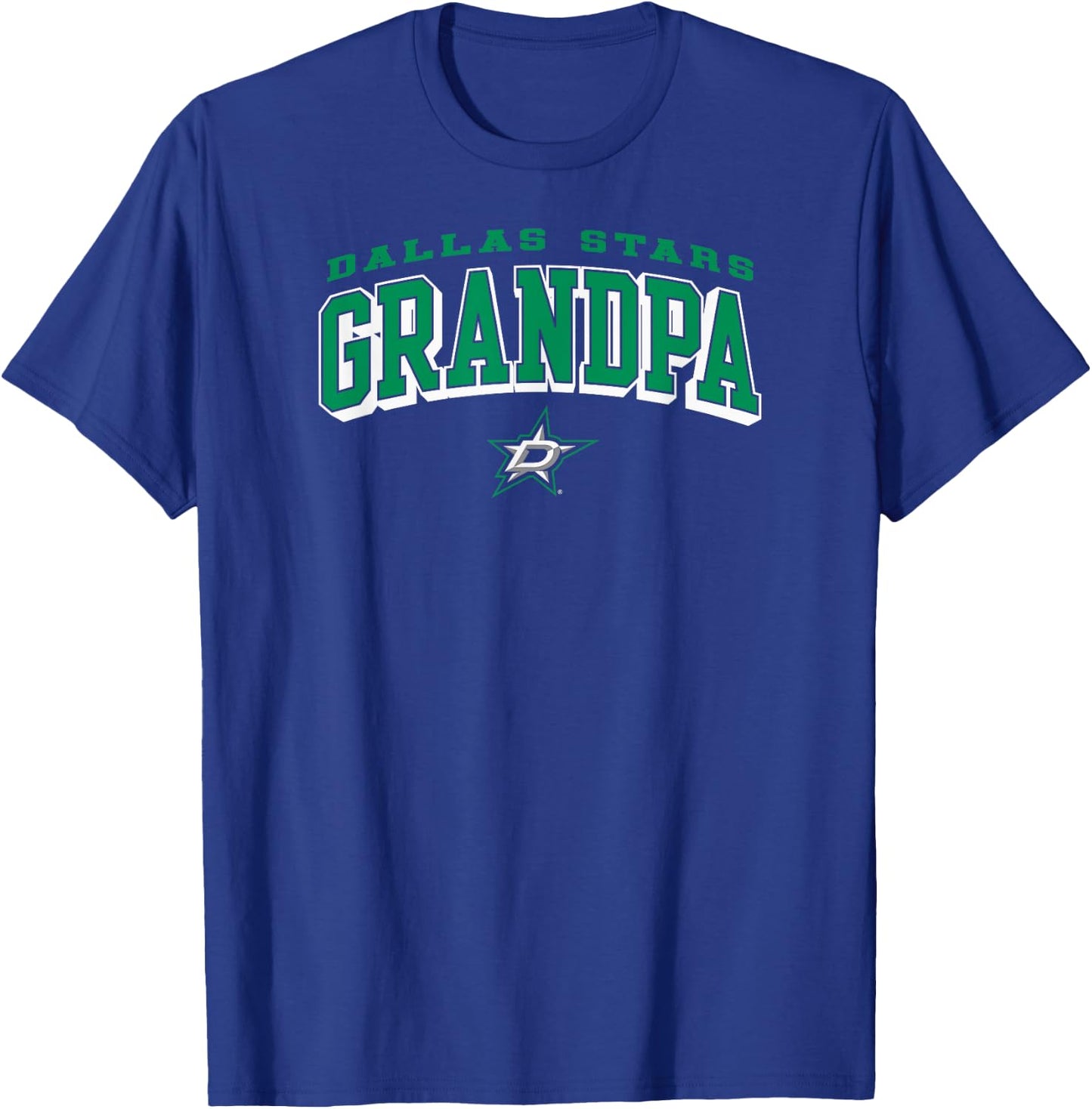 Dallas Stars Grandpa Arch Black NHL Officially Licensed T-Shirt - T-Shirt | Royal