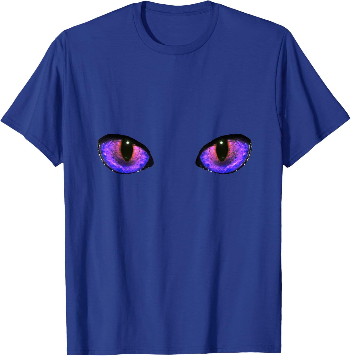 Glowing Purple Dragon Eyes Halloween T-Shirt - T-Shirt | Royal